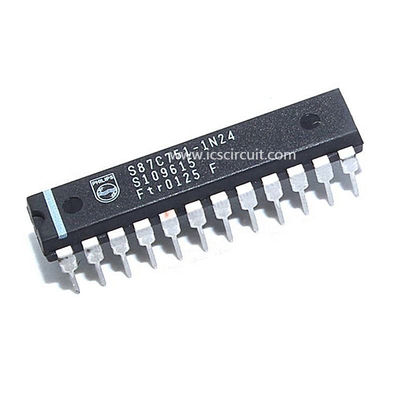 12MHz MCU Microcontroller Unit I2C S87C751 80C51 8 Bit 2K / 64 OTP / ROM
